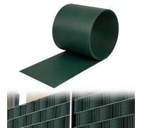 Froadp Set di 10 strisce di protezione per la privacy in PVC, opache, per recinzioni a doppia asta, 250 x 19 cm, in plastica, per balcone, giardino (verde)