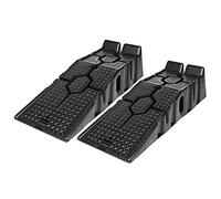 Froadp Set di 2 rampe di carico, in plastica, colore nero, in fibra di gomma, per cordoli, con protezione anti-attraversamento, carico max. 2500 kg per coppia (90 x 33 x 22,5 cm)