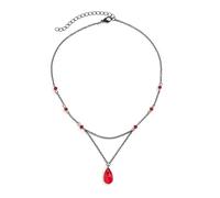Frodete Collana vintage gotica punk collana girocollo goccia di sangue nappa ciondolo collana scura goccia Y collana festa vacanza Halloween collana gioielli per le donne, Metallo, Nessuna pietra