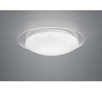 FRODO PLAFONIERA LED 18W 1900lm 3000-5500K DIFFUSORE BIANCO EFFETTO STELLE CON BORDO TRASPARENTE E TELECOMANDO MULTIFUNZIONE D.48