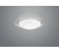 FRODO PLAFONIERA LED DIFFUSORE BIANCO EFFETTO STELLE CON BORDO TRASPARENTE E TELECOMANDO MULTIFUNZIONE D.35