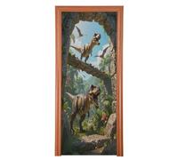 FRODOTGV 3D Jungle Dio - Medicazione per porta, elasticizzata, 88,9 x 200,7