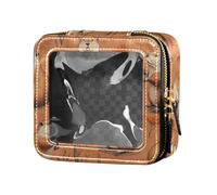 FRODOTGV Astuccio da viaggio trasparente con motivo alce viola, 15 EU, 1 Size