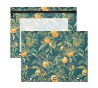 FRODOTGV Astuccio per matite con cachi gialli, tascabili, per raccoglitori a 3 anelli, confezione da 2 articoli per studenti di classe