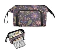 FRODOTGV Astuccio per matite con ricamo giacobino retrò vintage fantasia floreale organizer grande capacità scuola must-have portatile materiale scolastico per ragazze adolescenti per ragazze