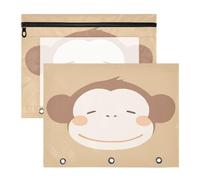 FRODOTGV Astuccio trasparente con 3 fori per lettere formato A4, confezione da 2 pezzi, per insegnanti e per la casa