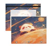 FRODOTGV Astuccio trasparente con 3 fori per lettere formato A4, confezione da 2 pezzi, per studenti e aule