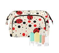 FRODOTGV Beauty case Bagno Storage Bag Custodie per carte Organizzatori di denaro Leggero Cambiamento Borsa Modello Elegante Texture, Modello Elegante Texture Coccinelle sette stelle, 1 Size