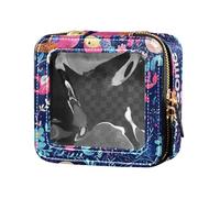 FRODOTGV Beauty case trasparente per la festa dei genitori con bellissimi fiori, 10, 1 Size