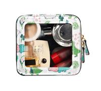 FRODOTGV Beauty case trasparente piccolo beauty case beauty case carino dinosauro modello bianco, Simpatico modello Dino Bianco, 1 Size