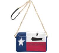 FRODOTGV Borsa a tracolla da donna, capacità 2,5 l | Morbida pelle PU con design stampato con scomparti con cerniera, mani libere, trasporto per viaggio bandiera del Texas Vieni
