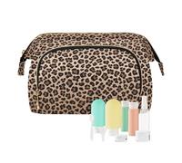FRODOTGV Borsa cosmetica con motivo leopardato con transizioni di colore grandi borse cosmetiche organizzatori di chiavi per carte gioielli leggeri, Motivo leopardato con transizioni di colore, 1 Size