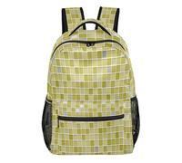 FRODOTGV Borsa da giorno casual multi-tasca in tessuto twill di poliestere per studenti delle scuole elementari secondarie uso quotidiano taglia piccola, Oliva, M, Casual