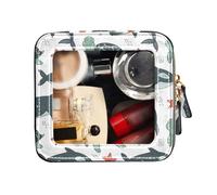 FRODOTGV Borsa da toilette con cerniera trasparente borsa per il trucco senza cuciture motivo su tema marino killer borsa organizer per trucco, seamless, modello, su, tema marino, killer, 1 Size