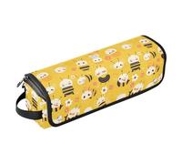 FRODOTGV Borsa da viaggio da donna, impermeabile, organizer con tappetino in ferro da stiro, per ferri da stiro, piastre e piastre, Api su Giallo, 1 Size