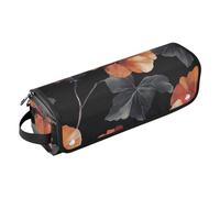 FRODOTGV Borsa da viaggio da donna rimovibile per strumenti per capelli con tappetino resistente al calore, organizer per piastre e asciugacapelli, verde giglio retrò, 04, 1 Size