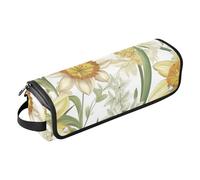 FRODOTGV Borsa da viaggio per attrezzi da donna, a doppio strato, organizer portatile per ferri da stiro, piastre, arricciacapelli, fiori lavanda, callistephus, fresia, blu, 04, 1 Size