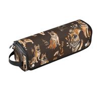 FRODOTGV Borsa da viaggio per attrezzi da donna, a doppio strato, organizer portatile per ferri da stiro, piastre, ferri arricciacapelli, rosso arte - picchio dal ventre grigio, 06, 1 Size