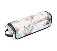 FRODOTGV Borsa da viaggio per attrezzi da donna con gru a torre con fiocco di neve e camion da costruzione con tappetino rimovibile resistente al calore da donna borsa da viaggio impermeabile