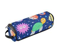 FRODOTGV Borsa da viaggio per attrezzi da donna, con tappetino rimovibile resistente al calore, animali marini e creature oceaniche, blu, per raddrizzatori, ferro arricciacapelli, asciugacapelli,