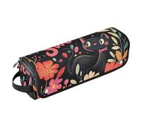 FRODOTGV Borsa da viaggio per attrezzi da parrucchiere, custodia per il trasporto di ferro arricciacapelli piatto, organizer impermeabile con tappetino resistente al calore, per piastre, ferri