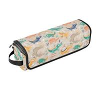 FRODOTGV Borsa da viaggio per attrezzi da viaggio con coccodrillo e coccodrillo in stile cartone animato, borsa da viaggio con tappetino in ferro da stiro, organizer rimovibile per ferri da stiro
