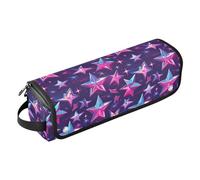 FRODOTGV Borsa da viaggio per strumenti per capelli a forma di stella gialla, da donna, impermeabile, con tappetino in ferro, per ferri da stiro piatti, volumizzatore e styler, Stelle Neon Colorato