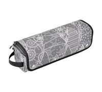 FRODOTGV Borsa da viaggio per strumenti per capelli da donna, organizer portatile e tappetino resistente al calore con cerniera, bella illustrazione natalizia invernale per strumenti caldi, ferro