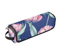 FRODOTGV Borsa da viaggio per utensili da donna di grande capacità, con cuscinetto resistente al calore, organizer per ferri da stiro, piastre e pesci a tamburo dei cartoni animati, colore bianco, 05