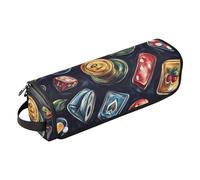 FRODOTGV Borsa da viaggio per utensili da parrucchiere estetica, stile casinò, con cuscinetto resistente al calore, organizer per strumenti per capelli, per ferri da stiro, piastre e arricciacapelli,