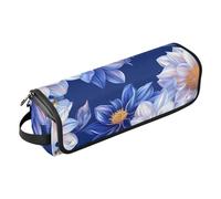 FRODOTGV Borsa da viaggio per utensili per capelli da donna, con supporto per ferro arricciacapelli, tappetino resistente al calore per piastre, piastre, ferri arricciacapelli, bianco giglio rustico