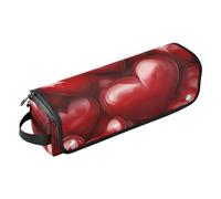 FRODOTGV Borsa da viaggio per utensili per capelli per donne San Valentino Cuori Organizzatore portatile Accessori per lo styling dei capelli rimovibile Organizzatore per ferro arricciacapelli piastra