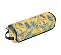 FRODOTGV Borsa da viaggio portatile da donna con tappetino in ferro per acconciature, organizer per ferri da stiro, piastre, funghi e lumache retrò da favola, Ferns Vintage Botanical Zafferano, 1 Size