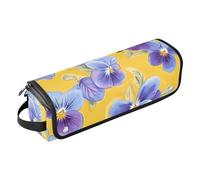 FRODOTGV Borsa da viaggio portatile da donna con tappetino resistente al calore, borse piatte aperte per piastre, asciugacapelli, divertente anemone di mare, bianco, 18, 1 Size