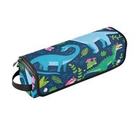 FRODOTGV Borsa da viaggio portatile per attrezzi da viaggio, con tappetino rimovibile resistente al calore, dinosauri, foglie tropicali, fiori, per raddrizzatori, ferro arricciacapelli,