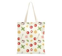 FRODOTGV Borsa di Tote riutilizzabile dell'alimento della pasta italiana | Borsa a mano e a spalla resistente di grande capacità
