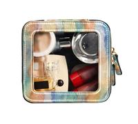FRODOTGV Borsa organizer trasparente per trucco borsa da toilette in pelle borse organizer in pelle acquerello disegno scarabocchio, Acquerello Disegno Doodle, 1 Size