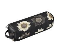 FRODOTGV Borsa per attrezzi per capelli da donna, elegante, con girasole neutro, impermeabile, organizer da viaggio per ferri da stiro, piastre e arricciacapelli