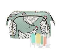 FRODOTGV Borsa per cosmetici, polli disegnati a mano, borse da viaggio per donne, portamonete portatile da donna organizer per oggetti personali, Polli disegnati a mano, 1 Size
