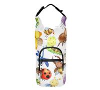 FRODOTGV Borsa per il trasporto della bottiglia di acqua dello scarabeo dell'acquerello del fumetto trasportatore della bottiglia di acqua portatile per il supporto dell'acqua della bottiglia di