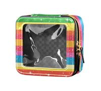 FRODOTGV Borsa per il trucco in stile messicano Cinco De Mayo Cactus Askull carina trasparente, 14, 1 Size