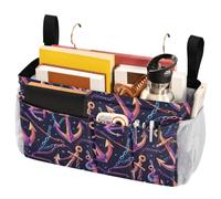 FRODOTGV Borsa portaoggetti a tema oceano, con grandi tasche e portabottiglie per casa, dormitorio, letto a castello