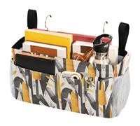 FRODOTGV Borsa portaoggetti da comodino con cinghie fisse e portabottiglie da appendere, organizer per comodino e letto a castello, portaoggetti per casa, dormitorio, pannocchie di mais a castello