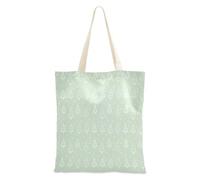 FRODOTGV Borsa tote in tela riutilizzabile con motivo scozzese marrone marrone nero bianco per ragazza insegnante borsa regalo con tasche, Alberi di Natale Verde Chiaro Bianco Schizzo Punti, Taglia