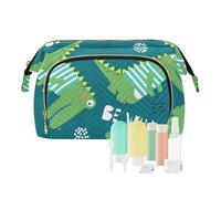 FRODOTGV Borse cosmetiche Hanging Toiletry Bag Portatile Coccodrilli Animali Colorati Verde Toiletry Organizer Borse Cosmetiche Per Borsa, Coccodrilli Animali Colorati, 1 Size