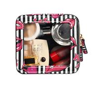 FRODOTGV Borse da viaggio per articoli da toeletta borsa trasparente per trucco Kiss Me Labbra femminili Organizzatore di trucco rosso, Labbra Femminile Kiss Me Rosso, 1 Size