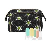FRODOTGV Borse di trucco, reticolo nero, borsa cosmetica di viaggio, organizzatori leggeri dei soldi dei contenitori di carta dei gioielli, Reticolo nero, 1 Size