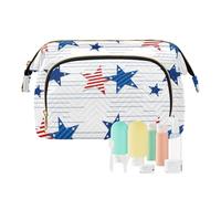 FRODOTGV Borse per il trucco grande borsa per il trucco organizer da toilette borsa portatile cambiamento borsa Giorno dell'indipendenza Th luglio stelle strisce, Independence Day Th Luglio Stars