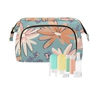 FRODOTGV Borse per il trucco, margherite miste piccole e grandi, borse per il trucco per le donne, borsa portatile per periodo di trucco cosmetico da toeletta, Margherite miste piccole e grandi, 1