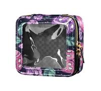 FRODOTGV Carino Lavanda Casino Style Clear Mini Makeup Bag, 20, 1 Size